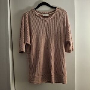 Exclusive One Women's Striped Short Sleeve Top